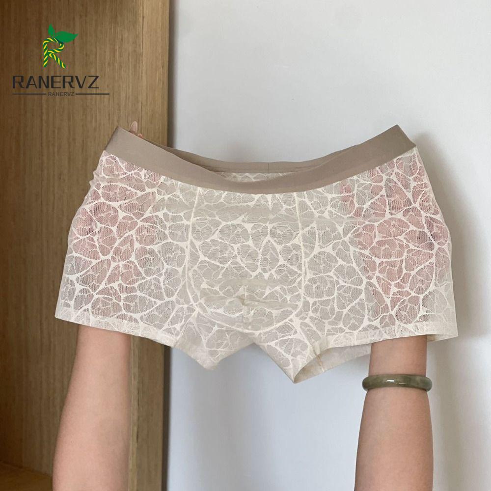 Quần ngắn ren nam, thoáng khí lưới lụa, đồ lót mùa hè thoải mái