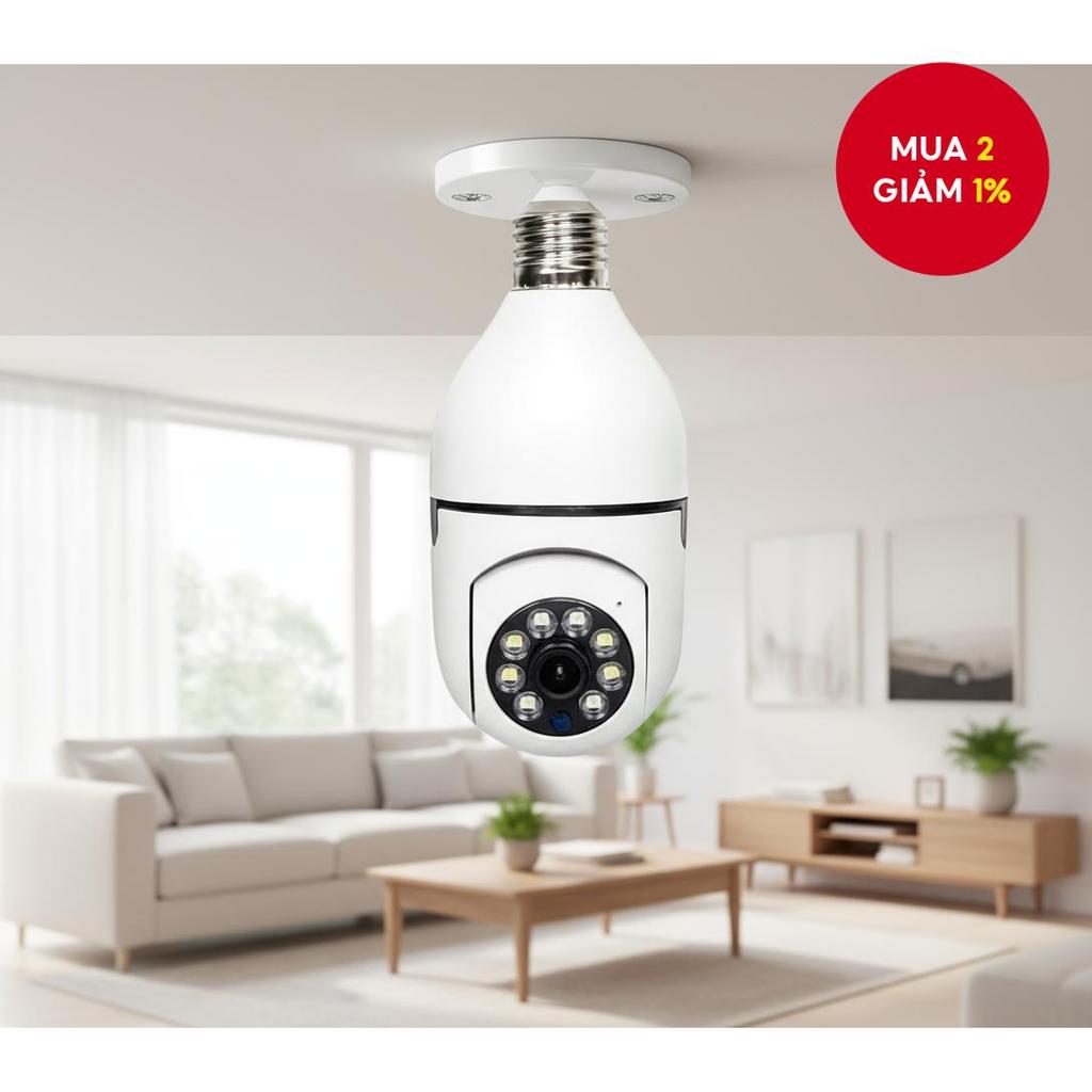 Camera an ninh hồng ngoại không dây quay 360 độ chống nước camera đèn ngoài trời