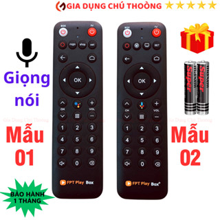  Remote điều khiển đầu FPT Play Box Mã 04 Sử Dụng Giọng Nói Dùng Cho Các đời 2018-2022 - GDCT 