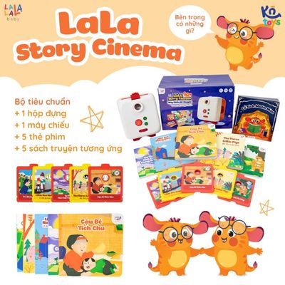 Đồ Chơi Âm Thanh, Đèn Chiếu - Máy Chiếu Kể Chuyện Lala Story Cinema Cho Bé - Lalala Baby