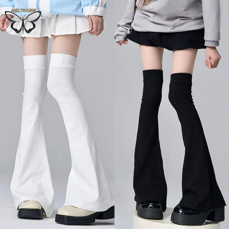 Vàng Y2K Chân Vớ Co Giãn Giảm Béo Đầu Gối, Phong Cách Nhật Bản Femboy, Phụ Kiện Gợi Cảm