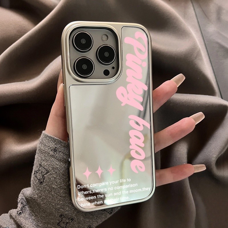 ốp lưng iphone màu hồng tiếng AnhCho iPhone 16 Promax 15 Promax 11 12 13 14plus 15plus 16e 16plus 15