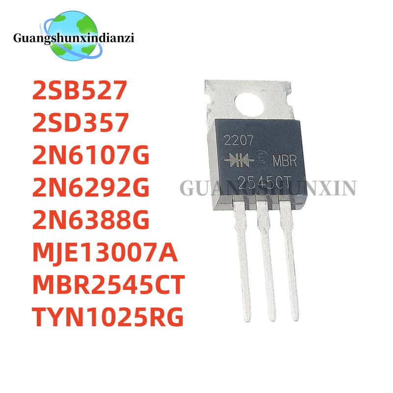 5 Chiếc 2N6107G 2N6107 MBR2545CT MBR2545 2SD357 D357 2SB527 B527 TENN1025RG TENN1025 2N6388G 2N6292G