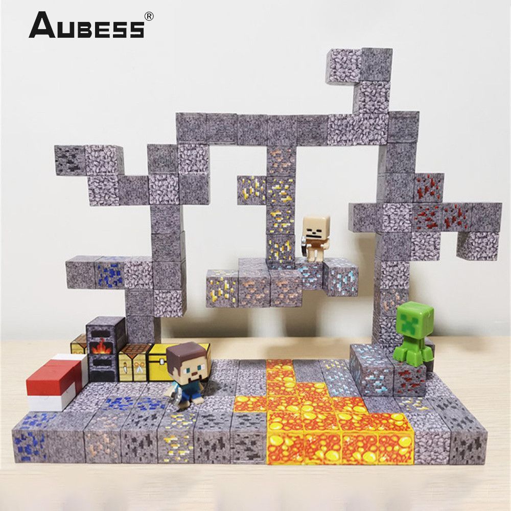 Kigift Minecraft DIY Magnetic Building Blocks Basic Guitar Lesson Book Kids Puzzle My Gift World Bas
