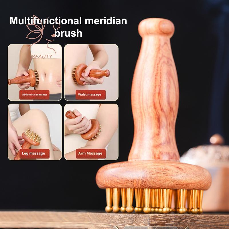 [maybeauty] Đầu dụng cụ massage Gua Sha bằng gỗ cầm tay Ne Leg Body Meridian Massage Giảm đau cơ bắp