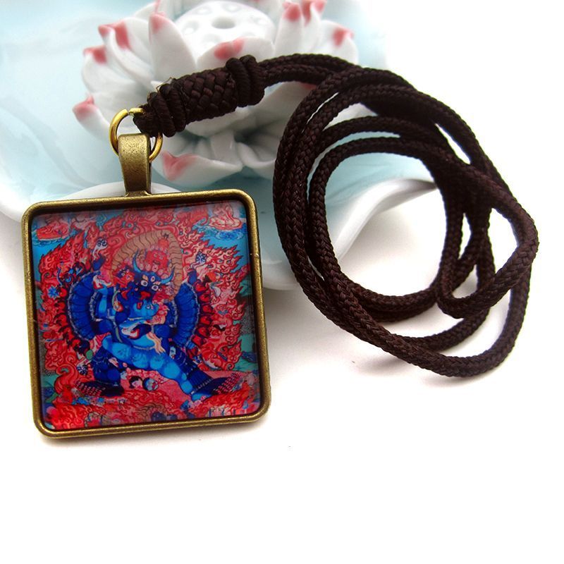 Mới Chính Hãng Tây Tạng Đất Donkey King Kong Hợp Kim Thangka Kính Phật Tượng Không Phai Màu Handmade