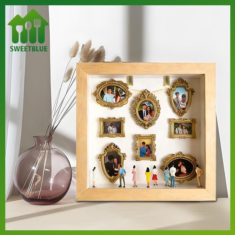 SWEET DIY Mini Museum Silhouette Box, Shadow Box Frame Display Case, Personalized Photo Shadow Box D