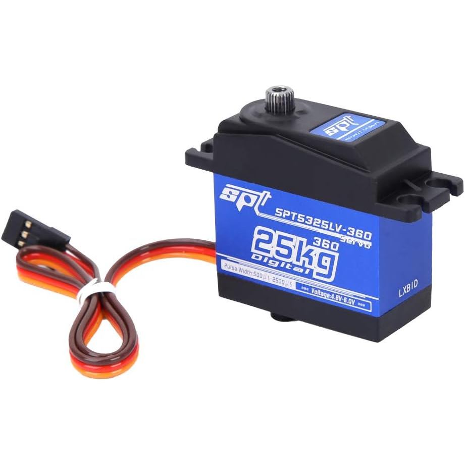 Servo kỹ thuật số, servo kỹ thuật số kim loại xoay liên tục 25KG cho robot RC có phụ kiện và vít