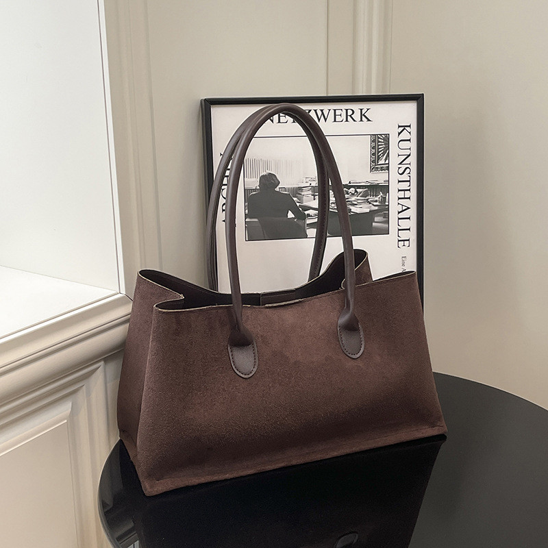 Túi Tote thời trang nữ Retro Matte Túi đựng sức chứa lớn