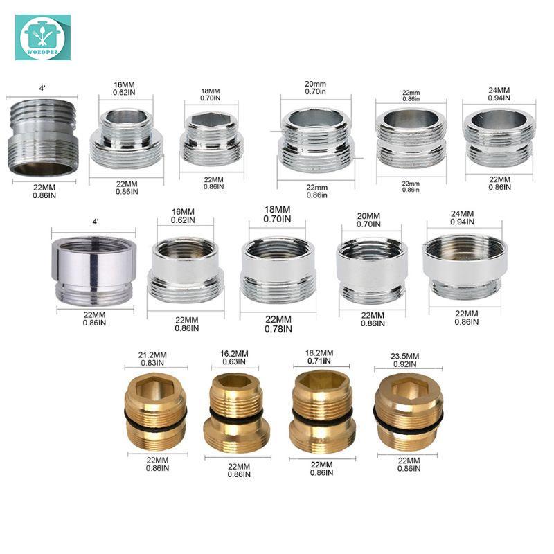 5 Pcs Faucet Adapter Kit Kitchen Male Female Brass Faucet Adapter Water Purifier