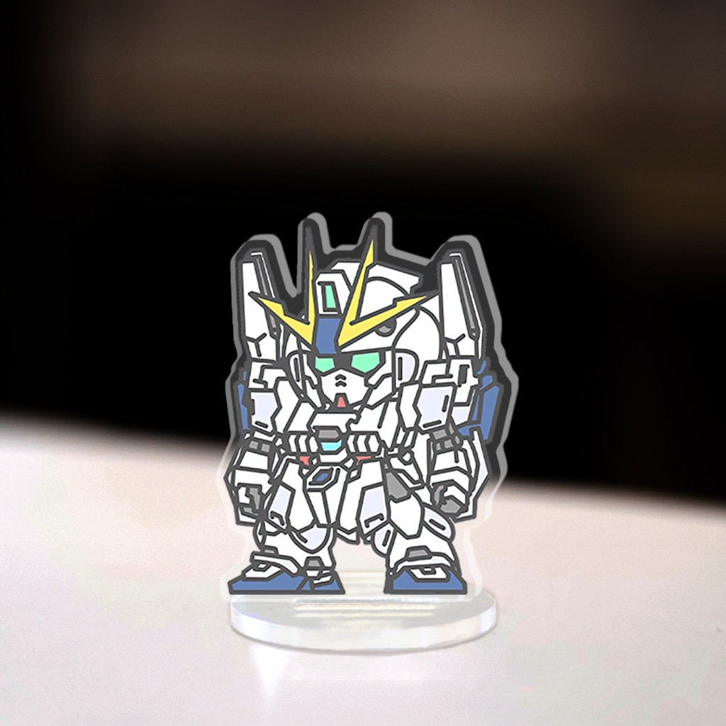 Mô hình Mini Gundam Robot Gundam Mk - II  God Gundam Z Gundam Standee Chibi Anime trang trí góc học 