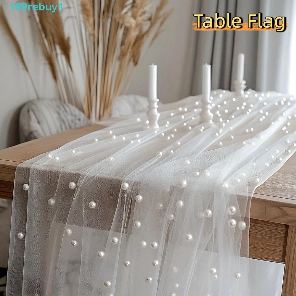 REBUY1 Người chạy bàn cưới, Người chạy voan nhiều màu lãng mạn, Kỷ niệm trang trí bàn sang trọng bán