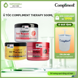  HÀNG NHẬP KHẨU  Ủ phục hồi dưỡng tóc chắc khỏe bóng mượt bồng bềnh kích mọc tóc Compliment Therapy 500ml 