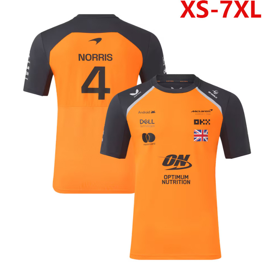 2026 Áo thun ngắn tay Unisex F1 mới + F1 Mclaren Racing Team Jersey