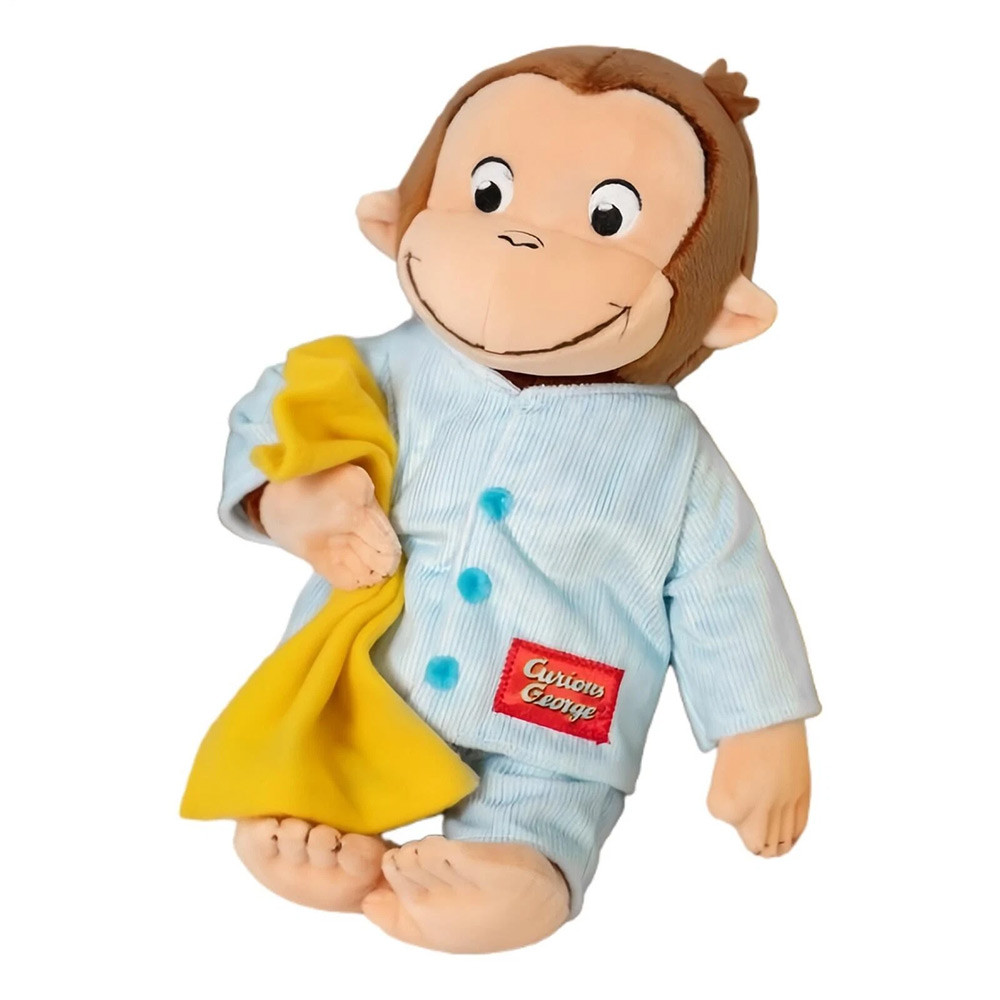 Curious George Monkey Plushie Stuffed Toys for Baby Sleeping Pillow Dolls Funny Monkey Plushy Childr