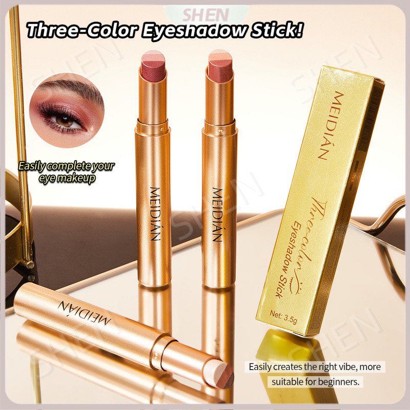 Charm Point Tricolor Phấn Mắt Stick Long Lanh One Touch Tricolor Phấn Mắt Stick Phấn Mắt Tự Nhiên St