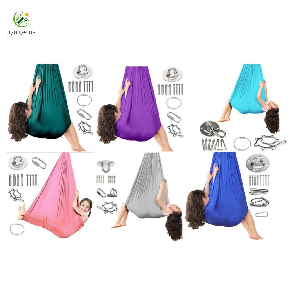 ⭐GROUS⭐Children Sensory Swing Chair Adjustable Portable Suitable for Indoor Outdoor Use