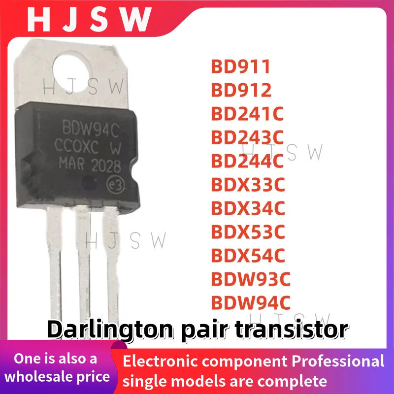 5 Chiếc BD911 BD912 BD241C BD243C BD244C BDX33C BDX34C BDX53C BDX54C BDW93C BDW94C BDX33 BDX34 BDX53