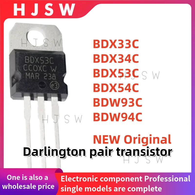 5 Chiếc BDX33C BDX34C BDX53C BDX54C BDW93C BDW94C BDX33 BDX34 BDX53 BDX54 BDW93 BDW94 TO220 Hiệu Ứng
