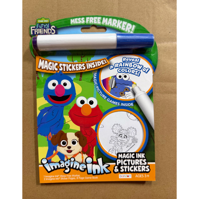 Bendon Imagine Ink Bút đánh dấu không lộn xộn Sesame Street Furry Friends - 40