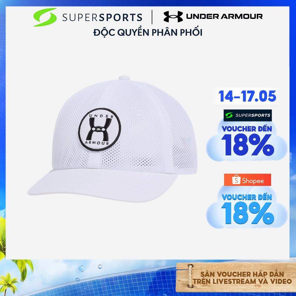 Mũ Lưỡi Trai Nam Under Armour Sportstyle Mesh - Trắng - 1389691-100