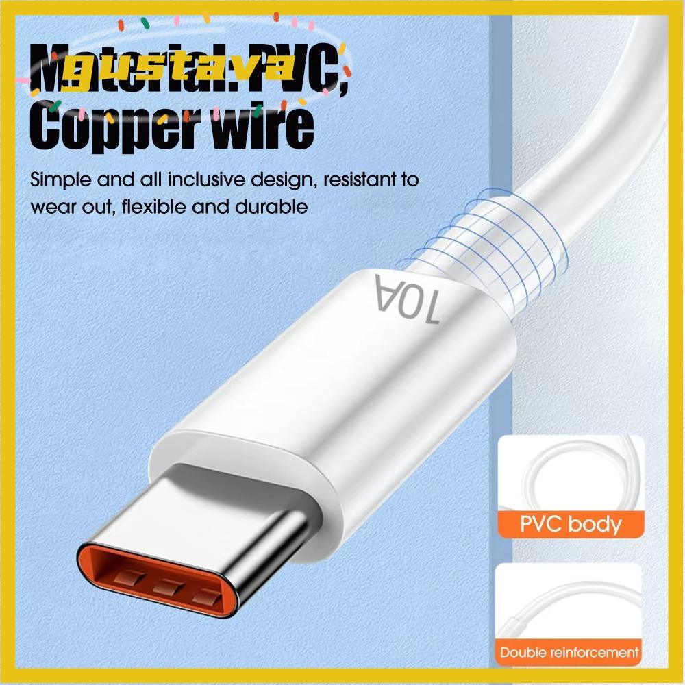 Cáp GUSTAVA Type C, Dây sạc nhanh 10A 120W 10A, Cáp sạc USB Dây cáp dữ liệu USB C cho Huawei