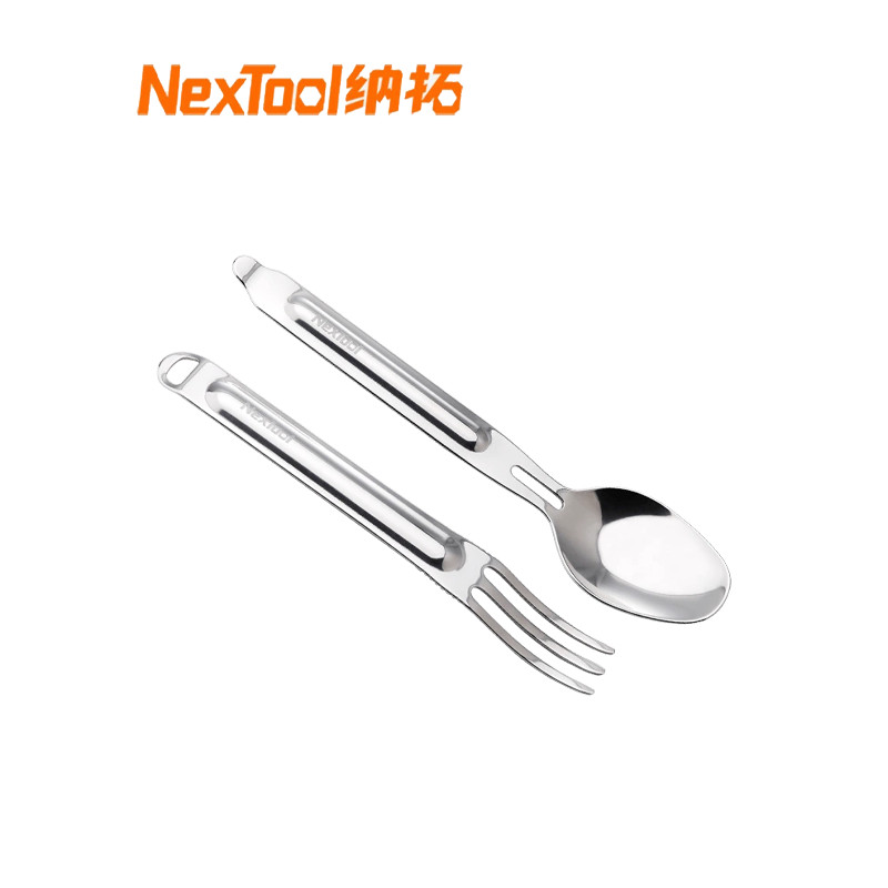 NexTool NexTool Bộ đồ ăn di động bằng thép không gỉ ngoài trời Bộ thìa nĩa an toàn thực phẩm gia dụn