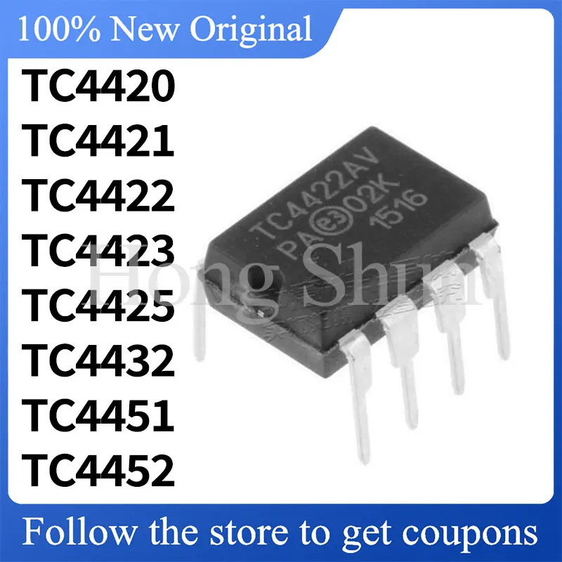 5 Chiếc TC4420 TC4421 TC4422 TC4423 TC4425 TC4432 TC4451 TC4452 DIP Chip ic