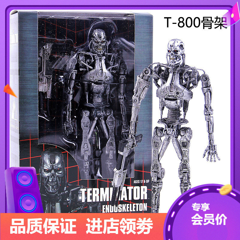 Hộp mô hình thao tác NECA Terminator T800 Skeleton Future Warrior T1000