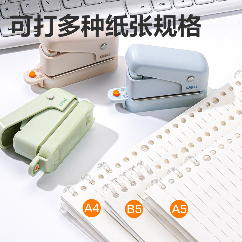 Puncher Six Holes Loose-leaf Binding Portable Hand Account Tool KVFI