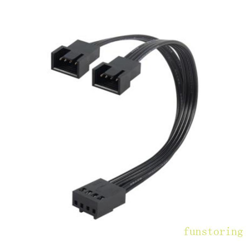 Cáp chuyển đổi 4Pin FUN 1 đến 2 Máy tính CPU Fan Splitter Cáp mở rộng quạt PC
