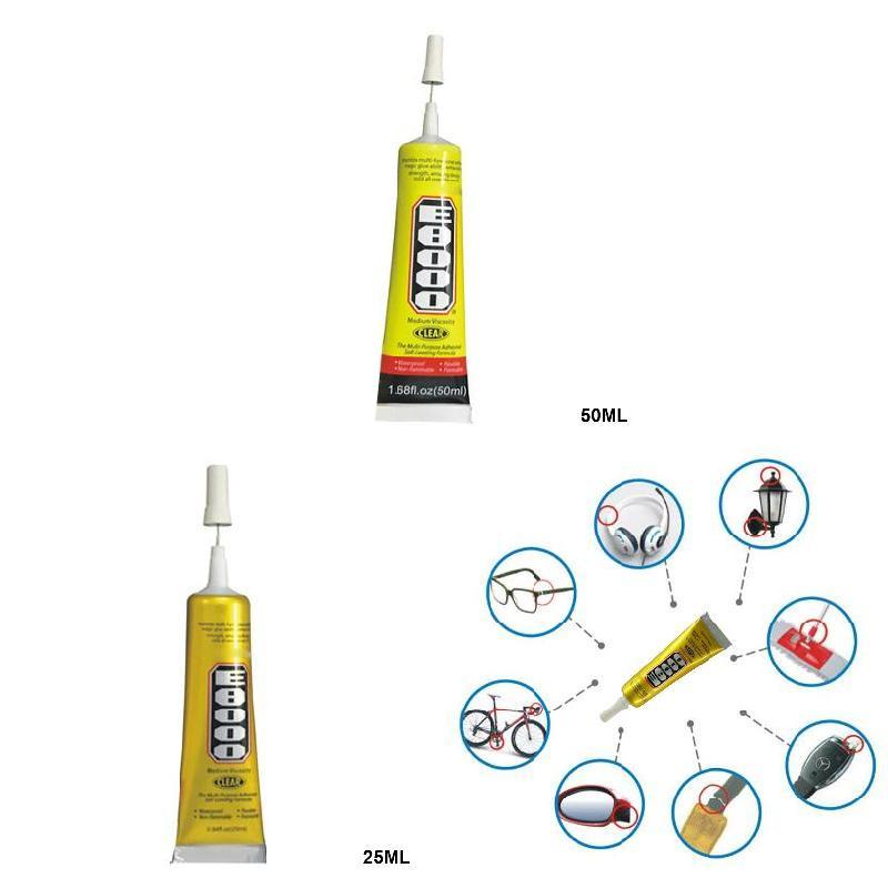 Keo dán keo trong suốt E8000 cho quần áo kim cương viền điện thoại DIY