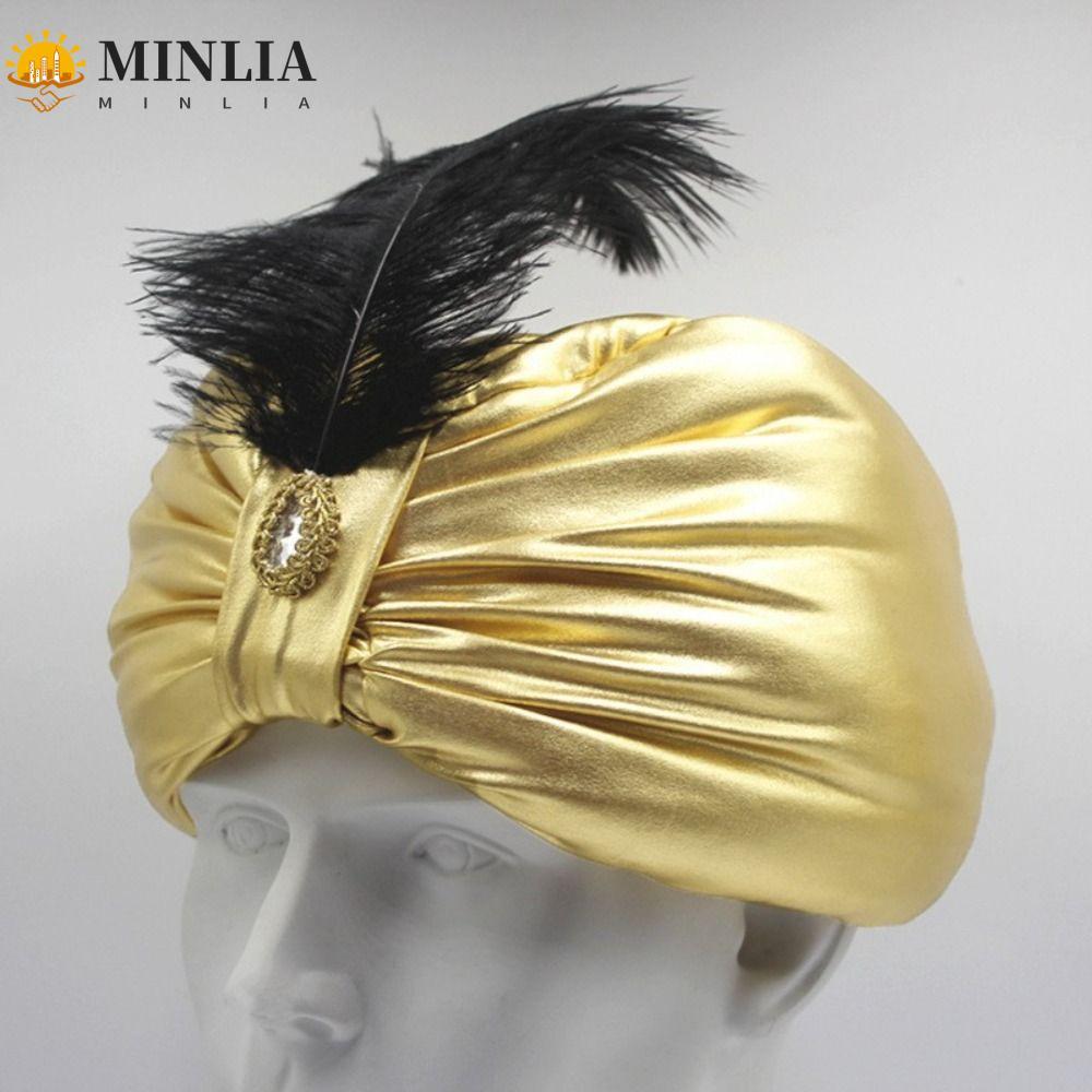 MINLIA Ấn Độ Xếp Ly Mũ, Dân Tộc Ả Rập Mũ Xếp Ly Ả Rập, Mũ Dân Tộc Trang Phục Quấn Đầu Sultan Trang P