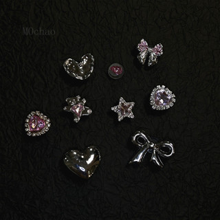 Dép sticker SET SHOES CHARM |Hồng Kim Cương Series｜DIY dép cross phụ kiện s｜gift、sẵn、túi