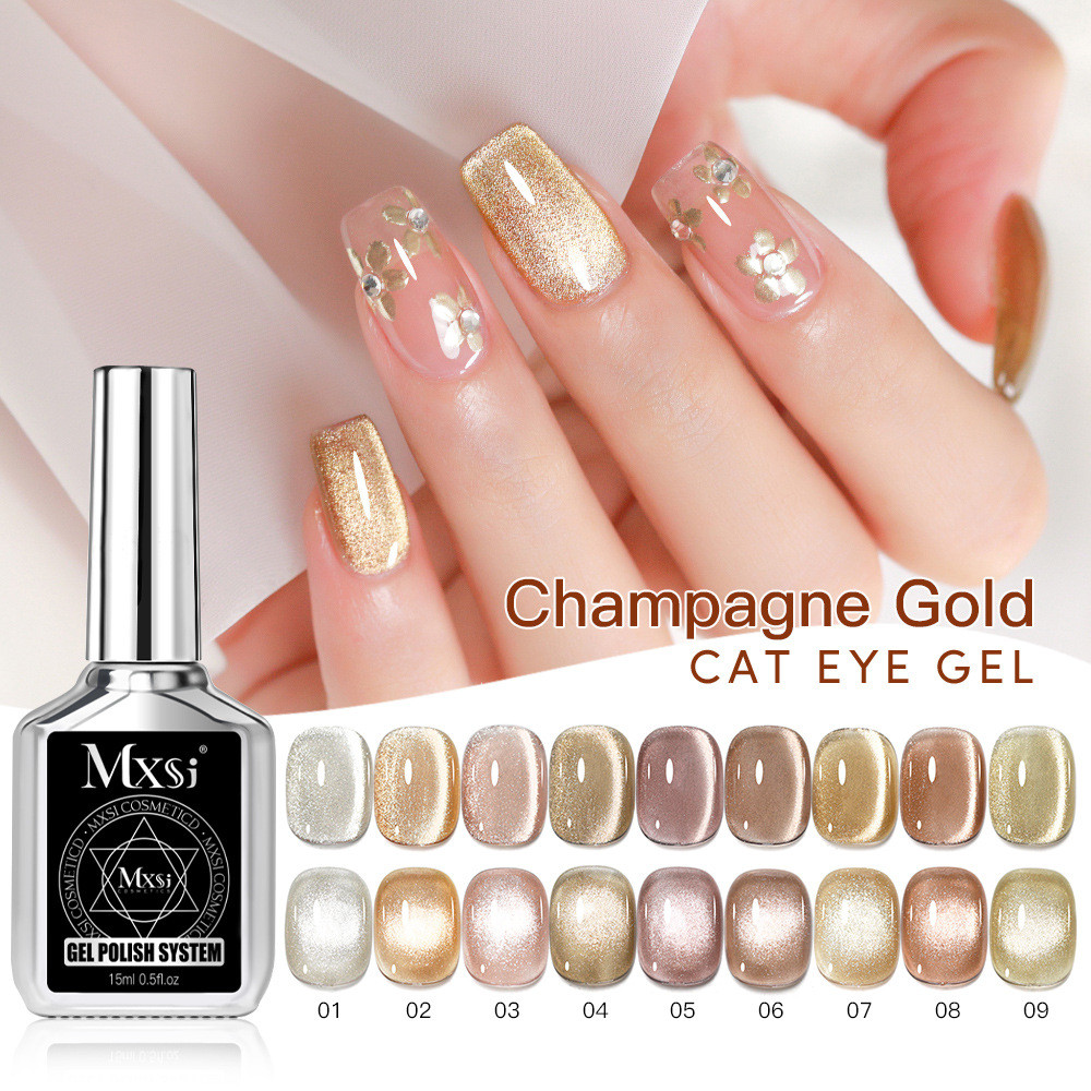 Penang Cat Eye Nail Keo 2024 Nhấp Nháy Keo Dán Móng Tay Penang Pha Lê Mắt Mèo Làm Móng Tay Chuyên Dụ