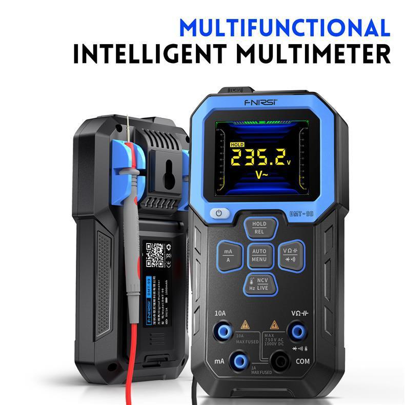 FNIRSI DMT-99 Đồng hồ vạn năng kỹ thuật số có độ chính xác cao Thông minh chống cháy Màn hình kỹ thu
