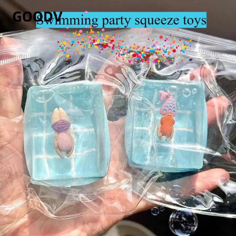 Đồ chơi bóp bể bơi GOODV, Đồ chơi Fidget phục hồi chậm TPR, Thư giãn phong cách ngẫu nhiên sáng tạo 