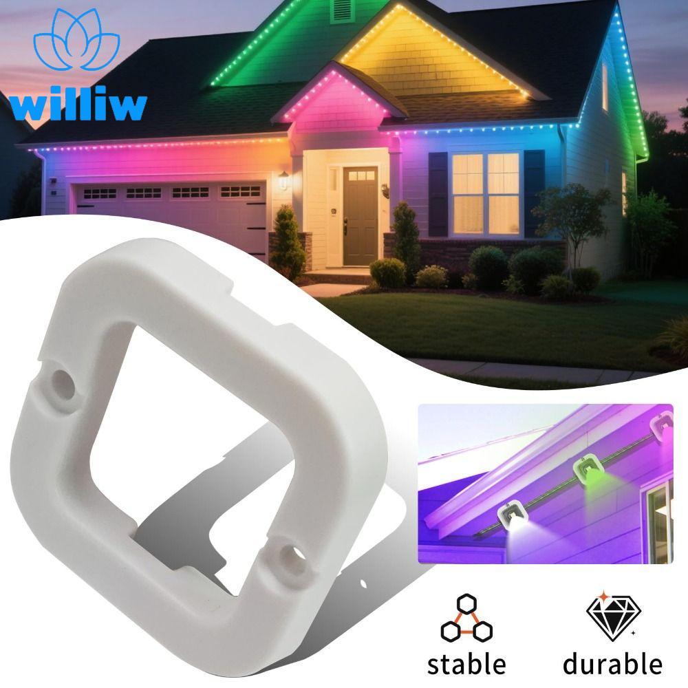 [WILLIAW] 5 Giá đỡ đèn ngoài trời, Giá đỡ đèn LED đa năng chịu thời tiết, Dễ dàng lắp đặt Kẹp đèn Ea