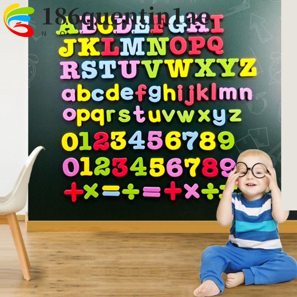 QUENTIN1AE 24 Miếng Dán Chữ Cái Từ Tính EVA, Miếng Dán Tủ Lạnh Chữ Cái Từ Tính Có Thể Giặt Được, Bản