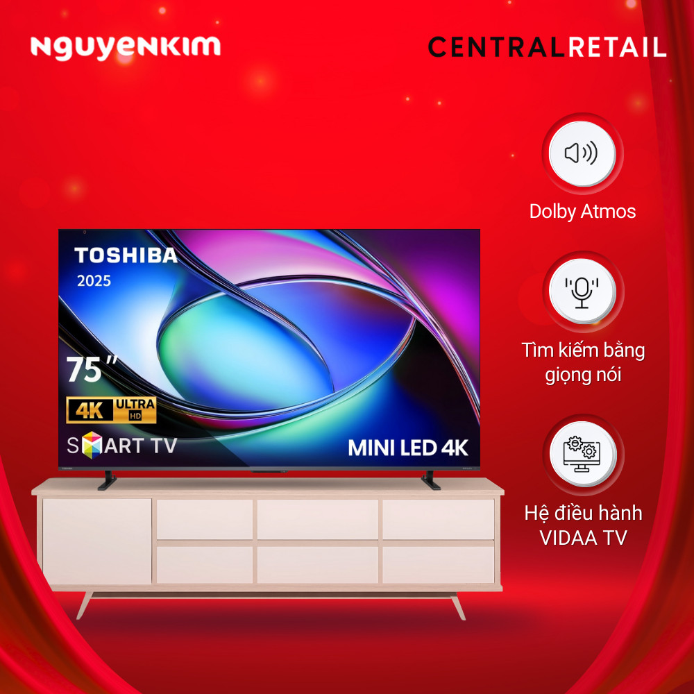 Smart Tivi Mini LED Toshiba 4K 75 inch 75Z670RP