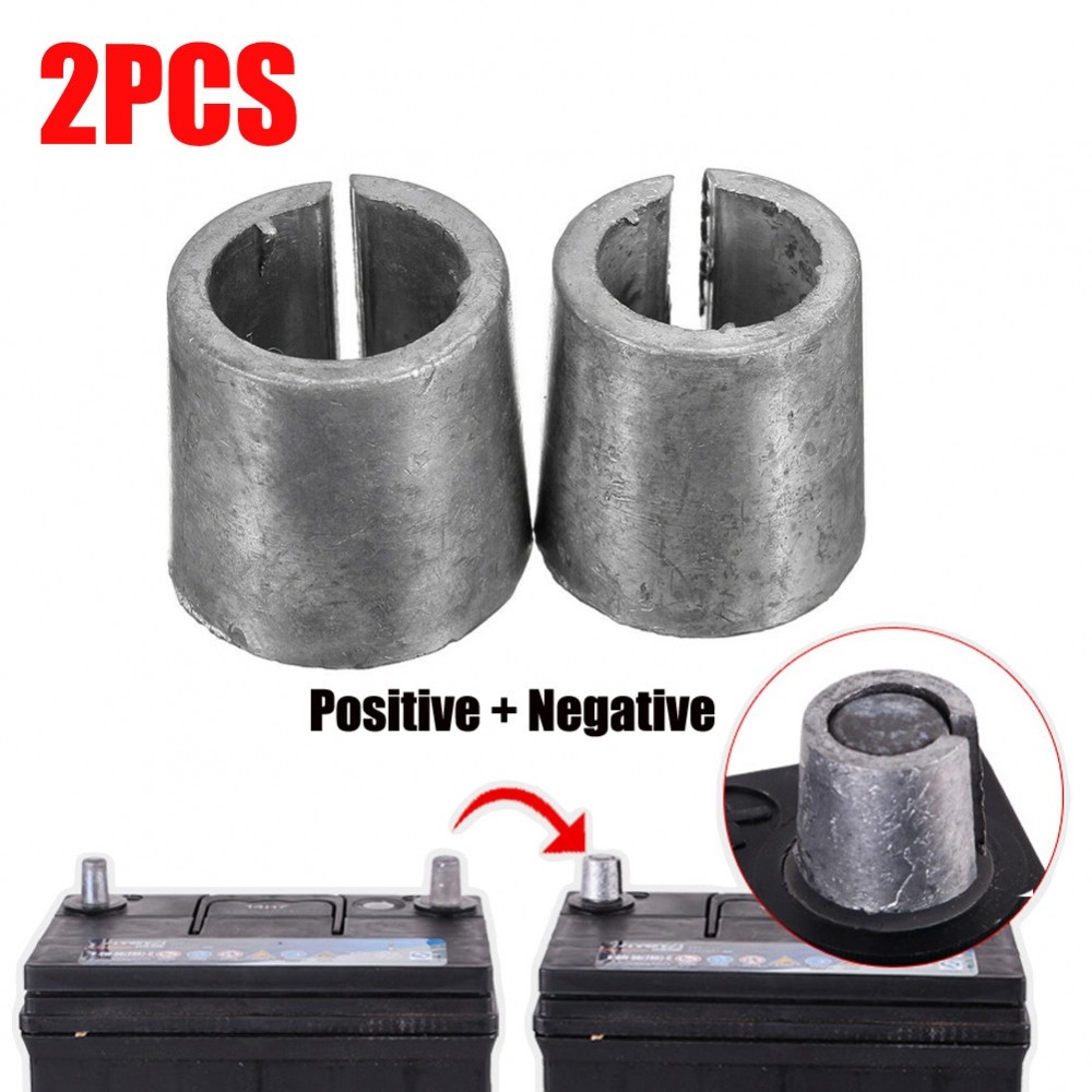 Universal Car Battery Terminal Converters Post Adaptors Sleeves (2pcs)