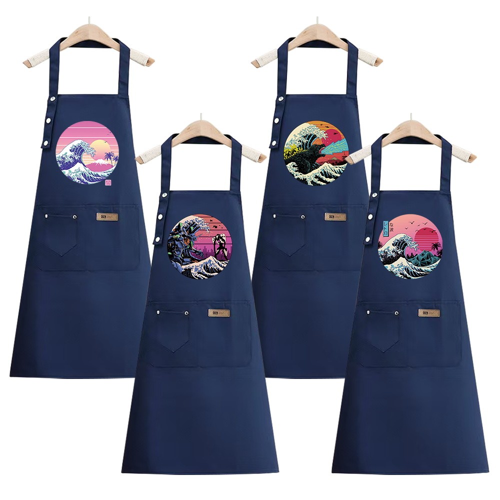 Hot selling in VietnamSleeveless halter apron Kitchen household Gardening apron Waterproof and oil-r
