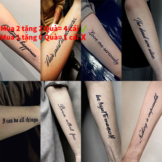  Hài lòng là hạnh phúc Cụm từ tiếng Anh nghệ thuật phông chữ xăm hình xăm Hình xăm tạm thời Kéo dài đến 15 ngày Công nghệ mới Magic Nhãn dán bán vĩnh viễn chống nước. 