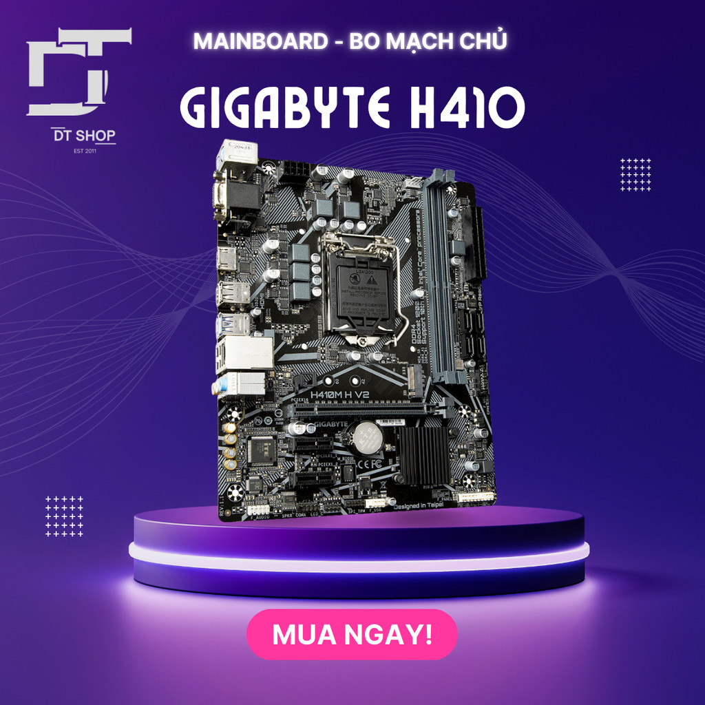 Mainboard Gigabyte H410 Hiệu Năng Tốt, bảo hành 1 tháng