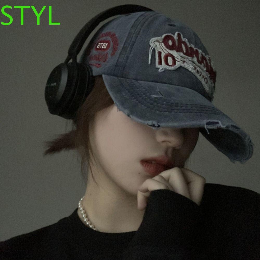 STYL Vintage Mũ Bóng Chày, Thêu Cotton Orlando Mũ Chữ, Thời Trang Hip Hop Chống Nắng Đạt Đỉnh Snapba