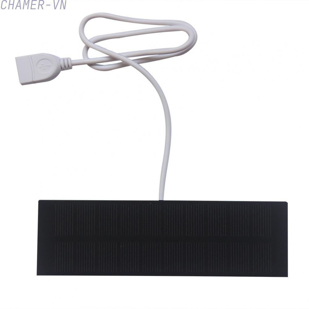 【CHAMER】Solar Panel Charger 1W 5V USB Portable Power Bank for Fan Light 3.7V Battery【HomeLiving】