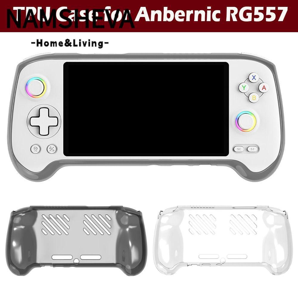 Máy chơi Game cầm tay NAMSHEVA, Vỏ bảo vệ TPU mềm, Vỏ máy chủ trong suốt chống sốc chống trầy xước c