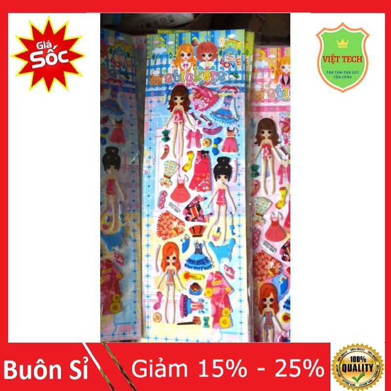 Sticker thời trang cho bé gái