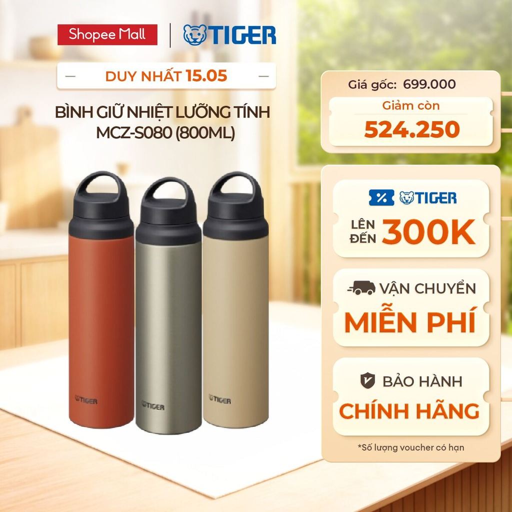 Bình Giữ Nhiệt Lưỡng Tính Tiger MCZ-S080 (800ml)