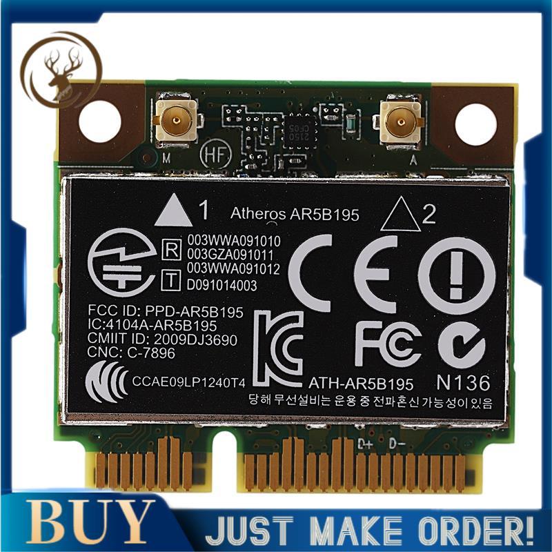 AR9285 AR5B195 150M + BT3.0 Thẻ không dây PCI-E nửa Mini SPS:593127-001 592775-001 cho 430 431 435 4